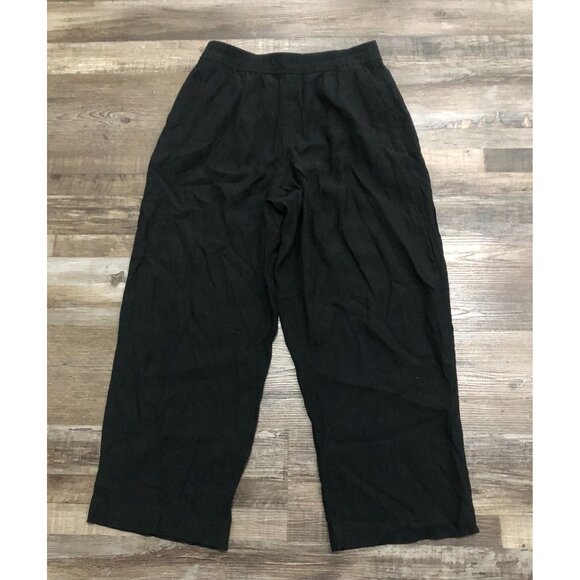 Madewell Womens Medium Black Wide Leg Pants Trousers - Picture 1 of 6